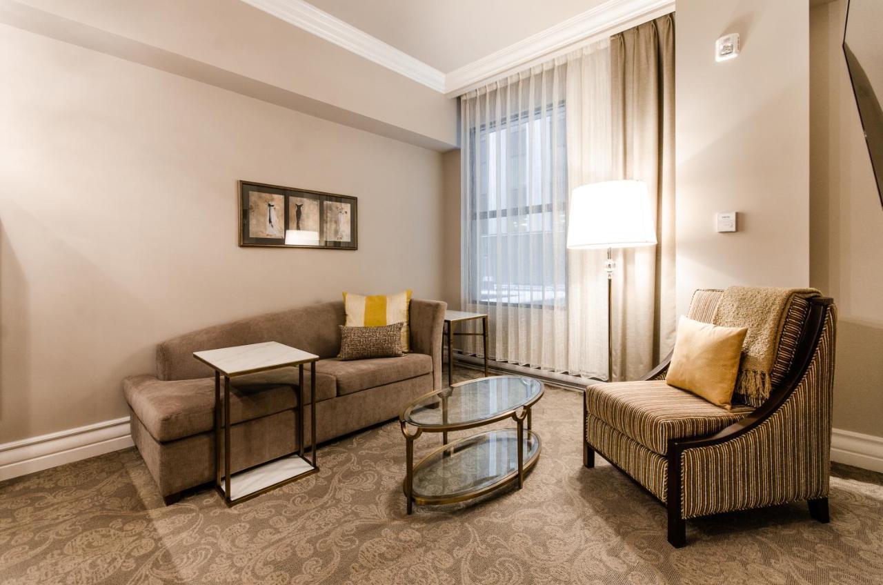 Hotel Birks Montréal Exteriör bild A living room at the Residence Inn
